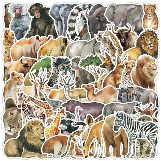 Funny Animal Cartoon Stickers - Waterproof for Skateboard, Laptop, Motorcycle, Phone, Car (10/30/50pcs)