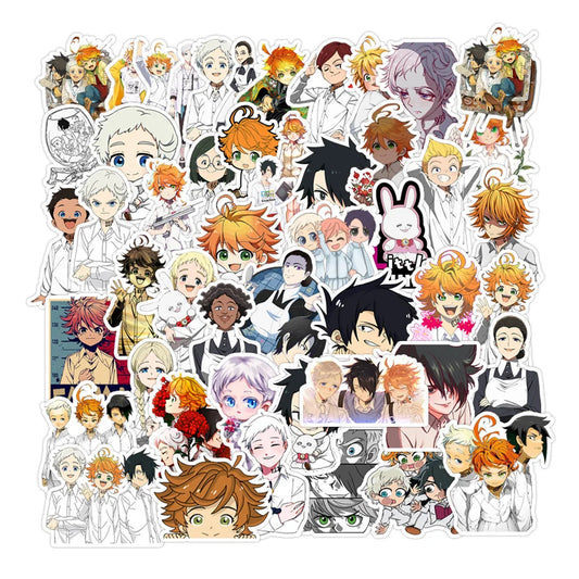 The Promised Neverland Anime Stickers 10/30/50PCS Laptop Luggage Guitar Bike Decals