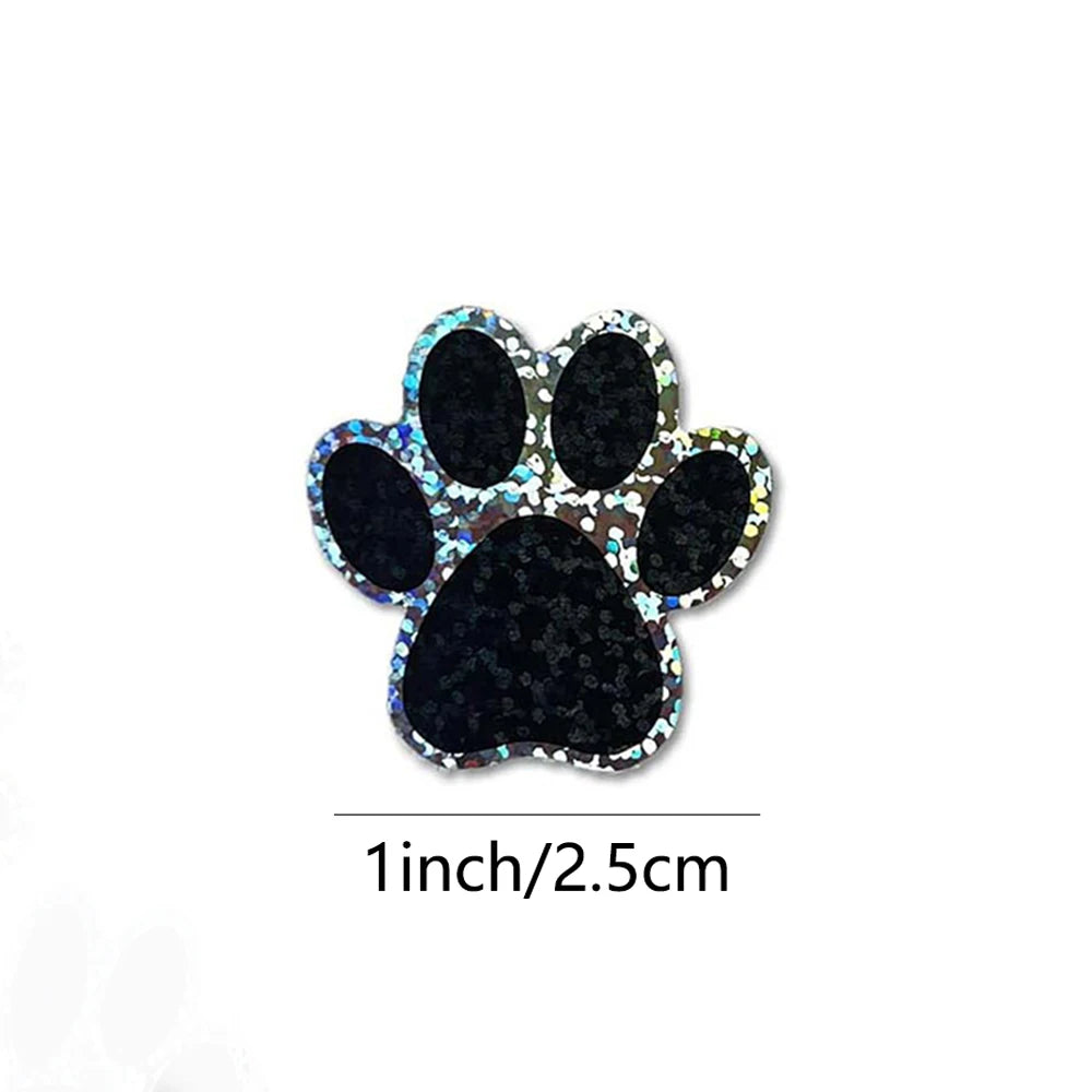 100-500pcs Cute Animal Paw Sticker DIY Colorful Holographic Lables Art Crafts Sticker Student Reward Stationery Stickers