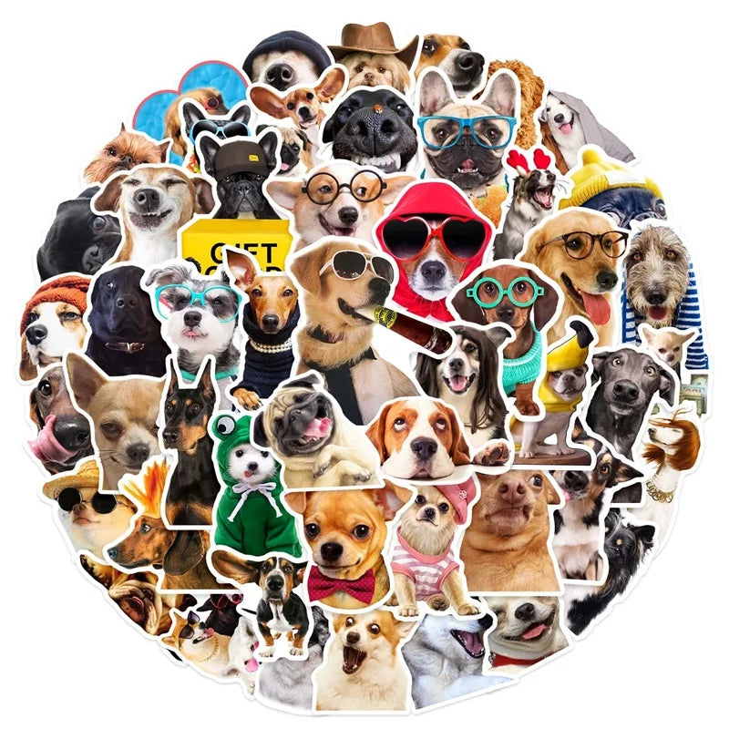 10/30/50PCS Cartoon Life Dog Children's PVC Sticker Aesthetic Decoration Scrapbooking Stationery School Supplies for Kids