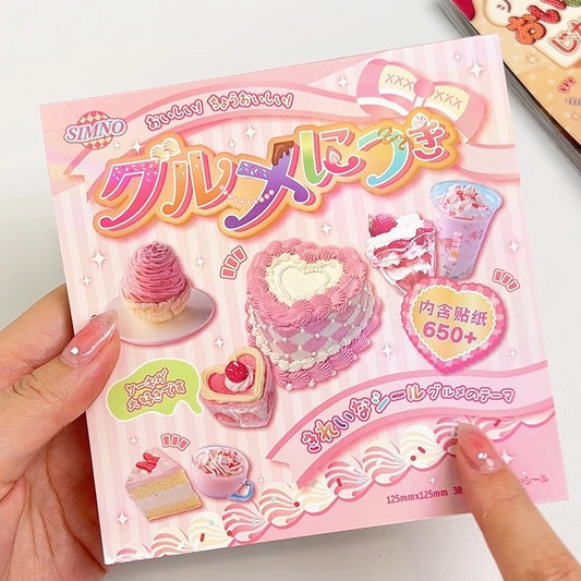30 Pages Cute Dessert Cake Stickers for Scrapbooking