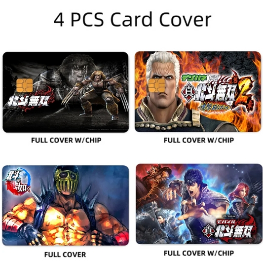 Fist of the North Star Card Sticker Set (4 Pcs)