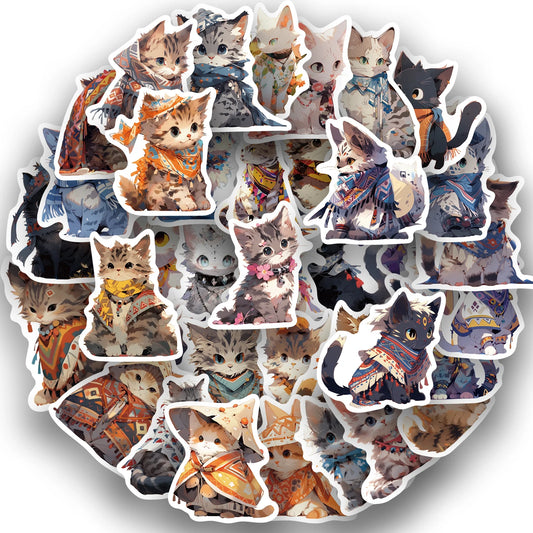 50pcs Cat Meme Stickers for Laptop, Phone, Car, Fridge