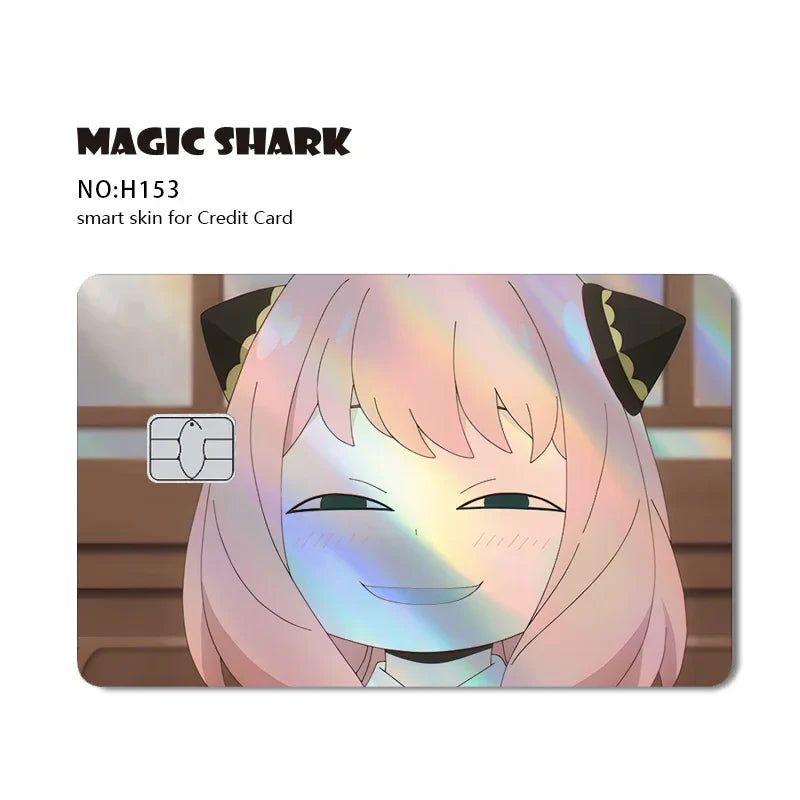 Gold Dollar Cartoon Reflective Card Sticker Cover