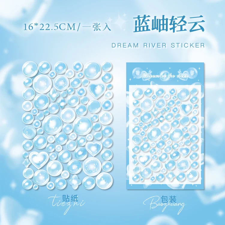 Kawaii Laser Bubble Stickers for Scrapbooking & DIY