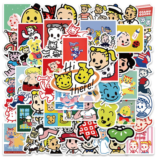 60PCS Anime Kawaii Graffiti Stickers for Bottle Car Notebook Bicycle Diary