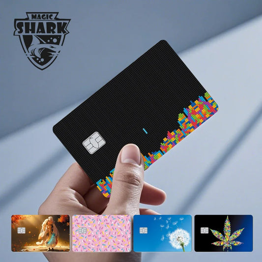 Magic Shark Dandelion Fox Card Skin Sticker Waterproof