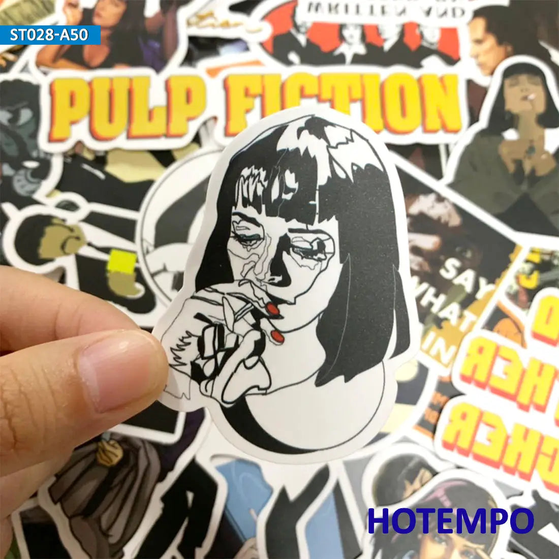 50pcs Classic Movie Pulp Fiction Sticker Pack