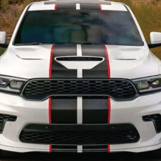 Large Racing Stripes Car Vinyl Decals Exterior Decor