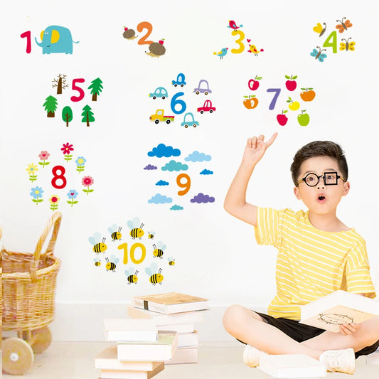 Cartoon Animal Jungle Wall Decal Sticker for Kids Room Decor