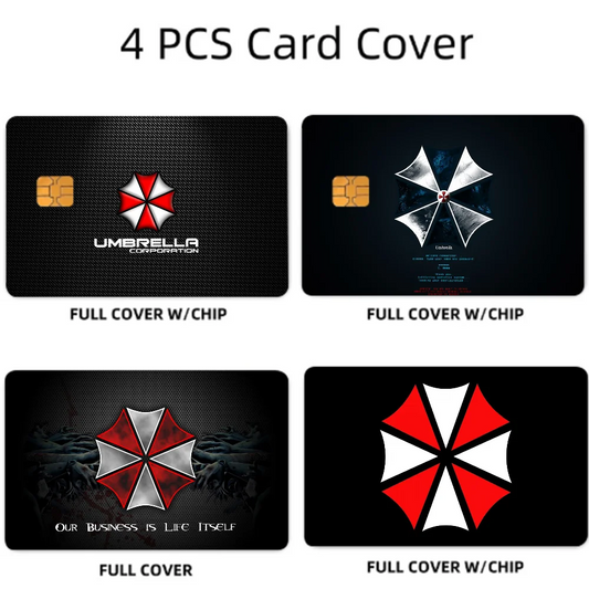 Anime Cartoon Credit Card Sticker Set (4 Pcs)