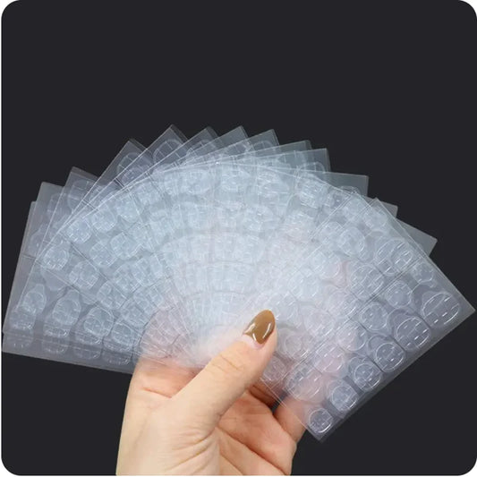 600PCS Double Sided Nail Adhesive Tabs Waterproof Breathable Fake Nail Stickers