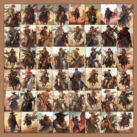 Anime Cowboy Cartoon Stickers for Phone Laptop Luggage Skateboard - 10/30/60PCS