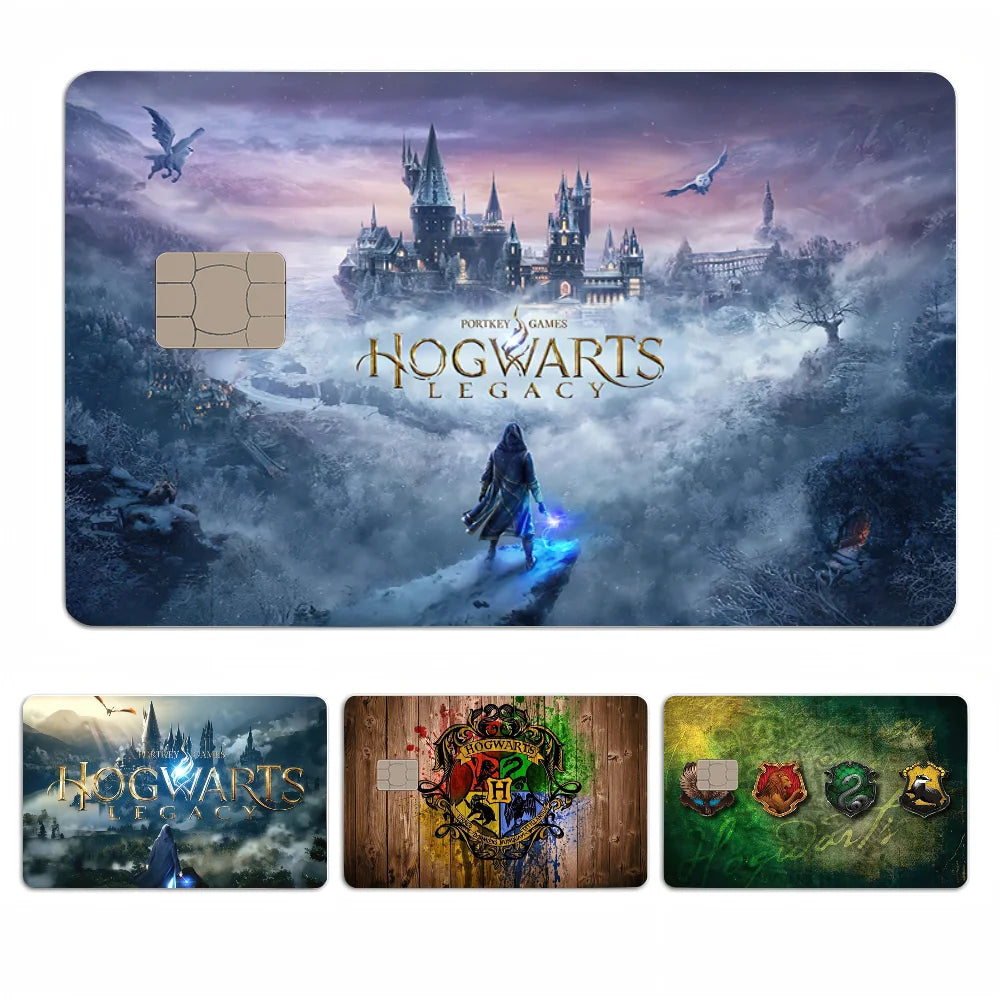 Hogwarts Legacy Anime Cat Sticker Credit Card Skin