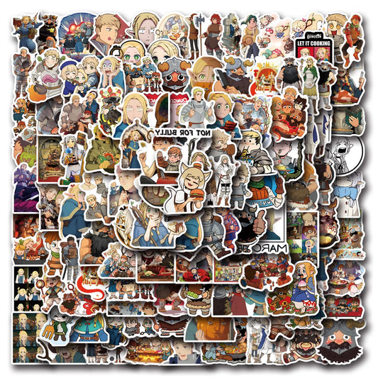 Dungeon Anime Stickers: Luggage, Laptop, Phone, Guitar Decals