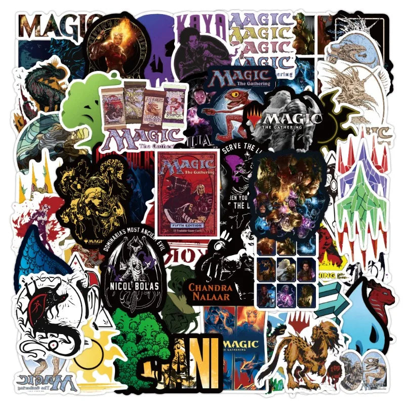 50pcs MAGIC Graffiti Stickers for Laptop, Phone, Car, Scooter, Suitcase, Water Bottle, Refrigerator