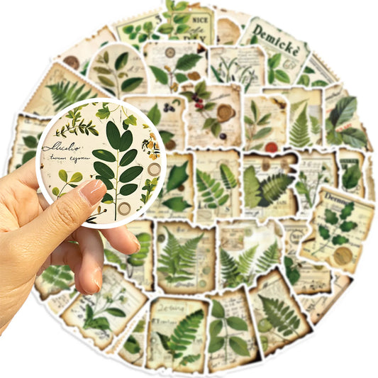 Plant Stickers 10/30/50PCS Waterproof Decals for Luggage, Laptop, Phone, Guitar, Car, Bike, Skateboard, Kids Toy