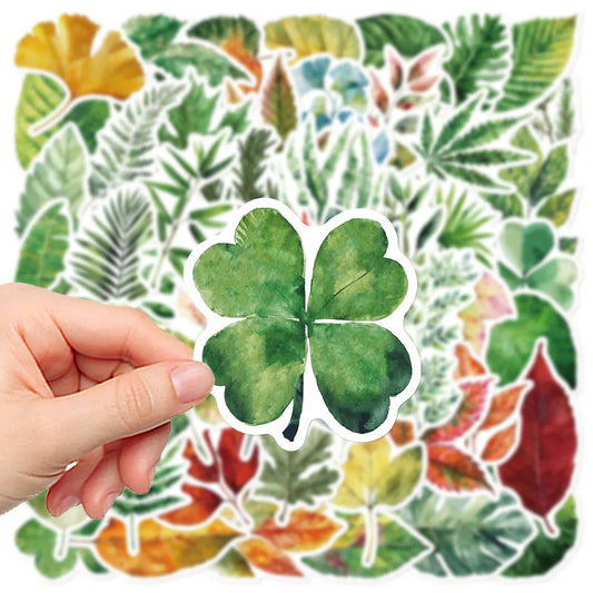 Leaves Graffiti Sticker Set Waterproof for Bike, Skateboard, Luggage, Guitar, Laptop