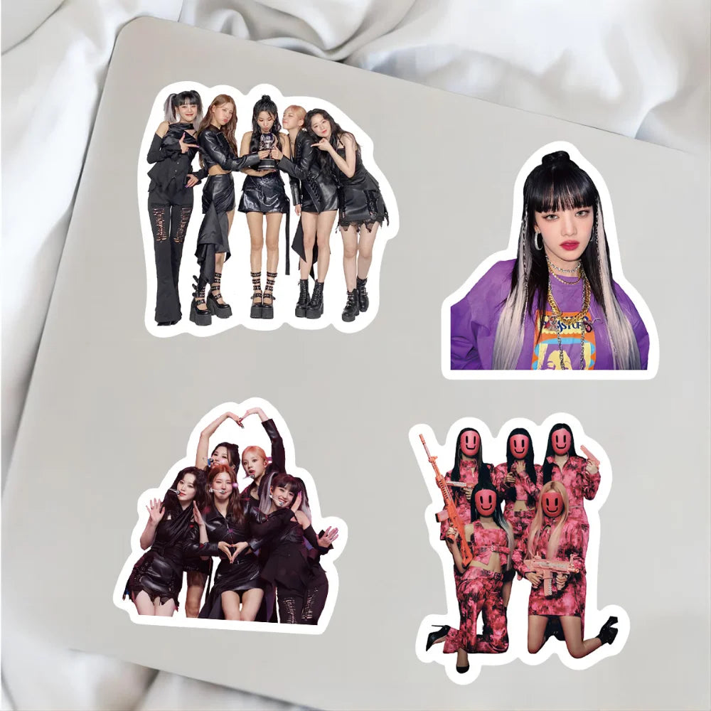 10/50pcs/set (G)I-DLE Graffiti Stickers Korean Girl Group Stickers Lomo Cards GIDLE Album Girls I Burn Photo Card Postcard