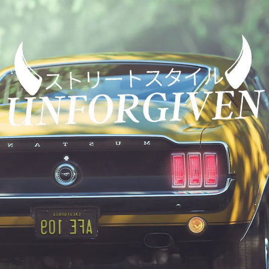 JDM Unforgiven Windshield Banner Vinyl Decal Stickers
