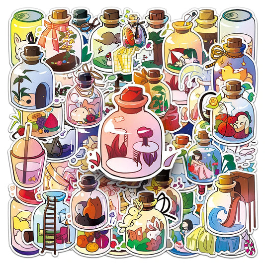 Cartoon Cute Aesthetic Stickers for Laptop, Luggage, Phone, Guitar - 10/30/50PCS