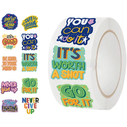 Motivational Stickers for Kids: 100-500pcs Reward Set