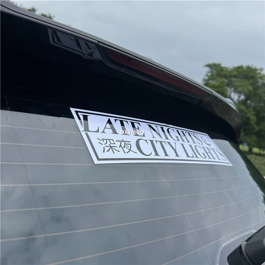 City Lights Car Window Decal Sticker Vinyl Applique