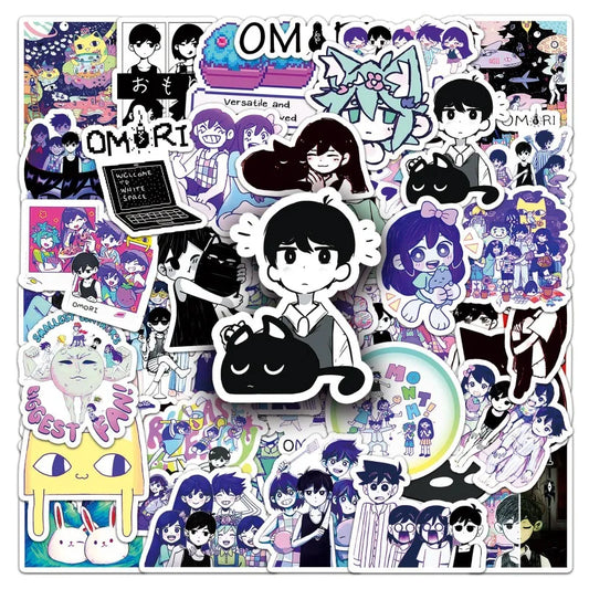 OMORI Game Stickers Pack for Laptop, Phone, Car, Scooter, Water Bottle, Suitcase, Stationery, Refrigerator