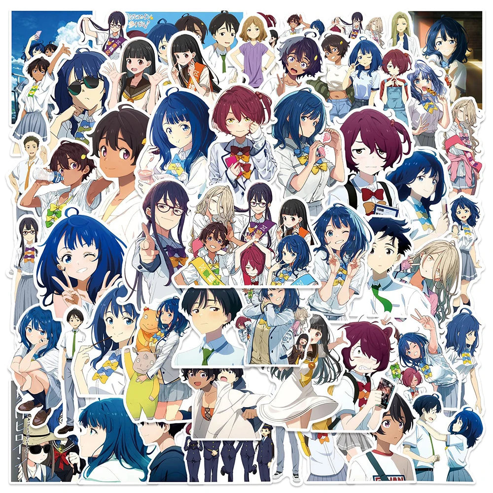 Anime Stickers 10/30/50pcs - Cool Cartoon Decals for Skateboard, Phone, Car, DIY Toys