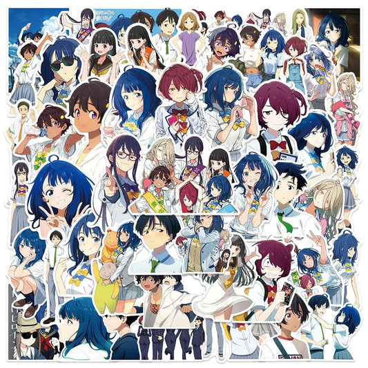 Anime Stickers 10/30/50pcs - Cool Cartoon Decals for Skateboard, Phone, Car, DIY Toys