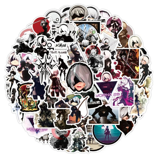 NieR Game Stickers 50pcs Laptop Phone Car Decor