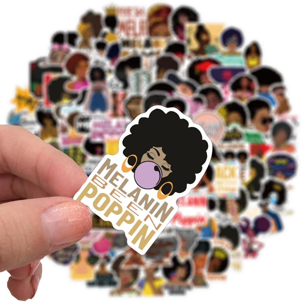 Singer and Rapper Melanin Sticker Packs