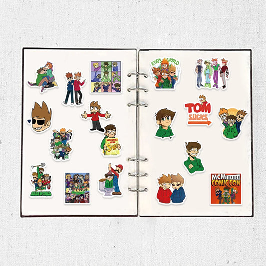 Eddsworld Cartoon Stickers 52pcs Vinyl Waterproof Decals