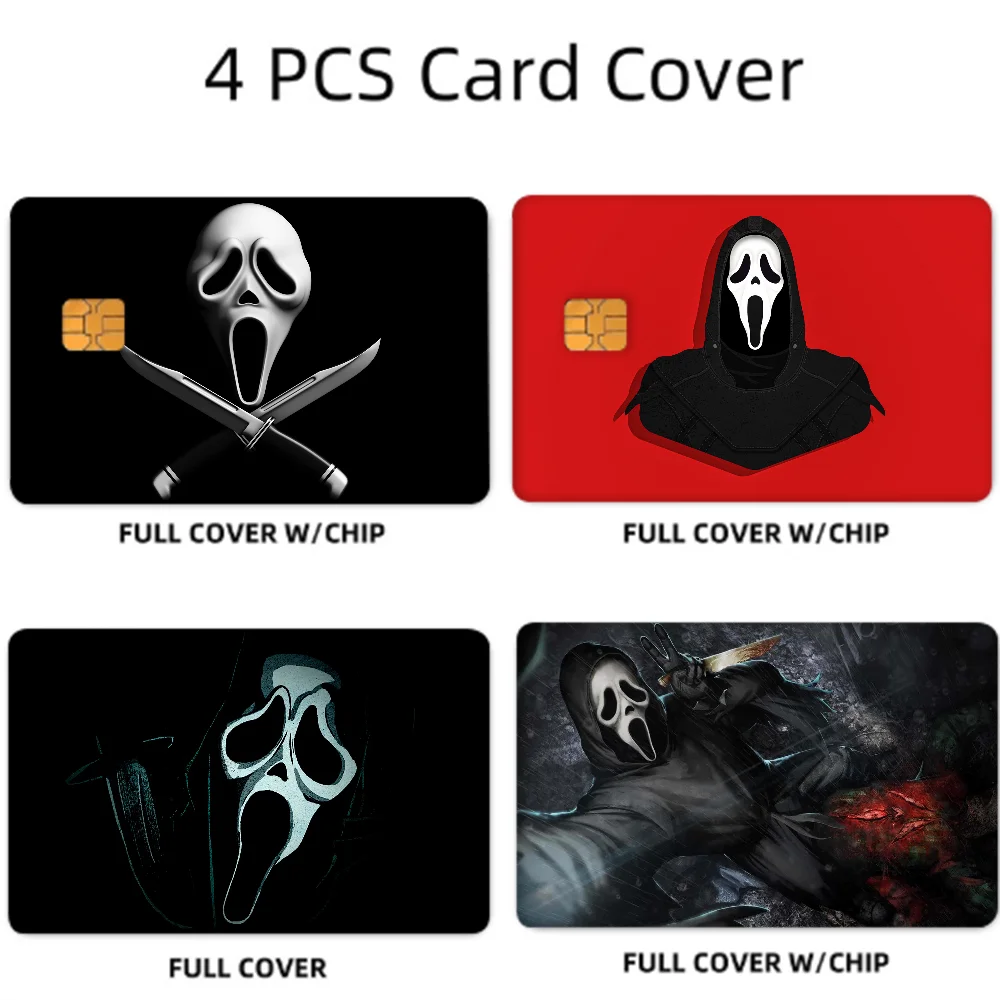 Pink Ghostface Horror Rug & Card Sticker Set 4pcs