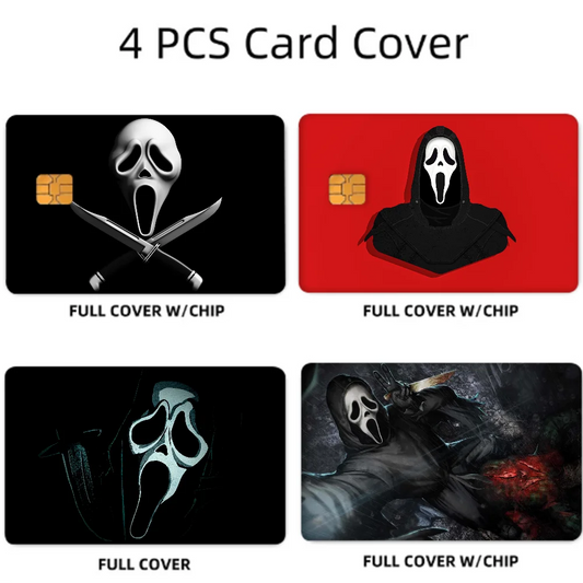 Pink Ghostface Horror Rug & Card Sticker Set 4pcs