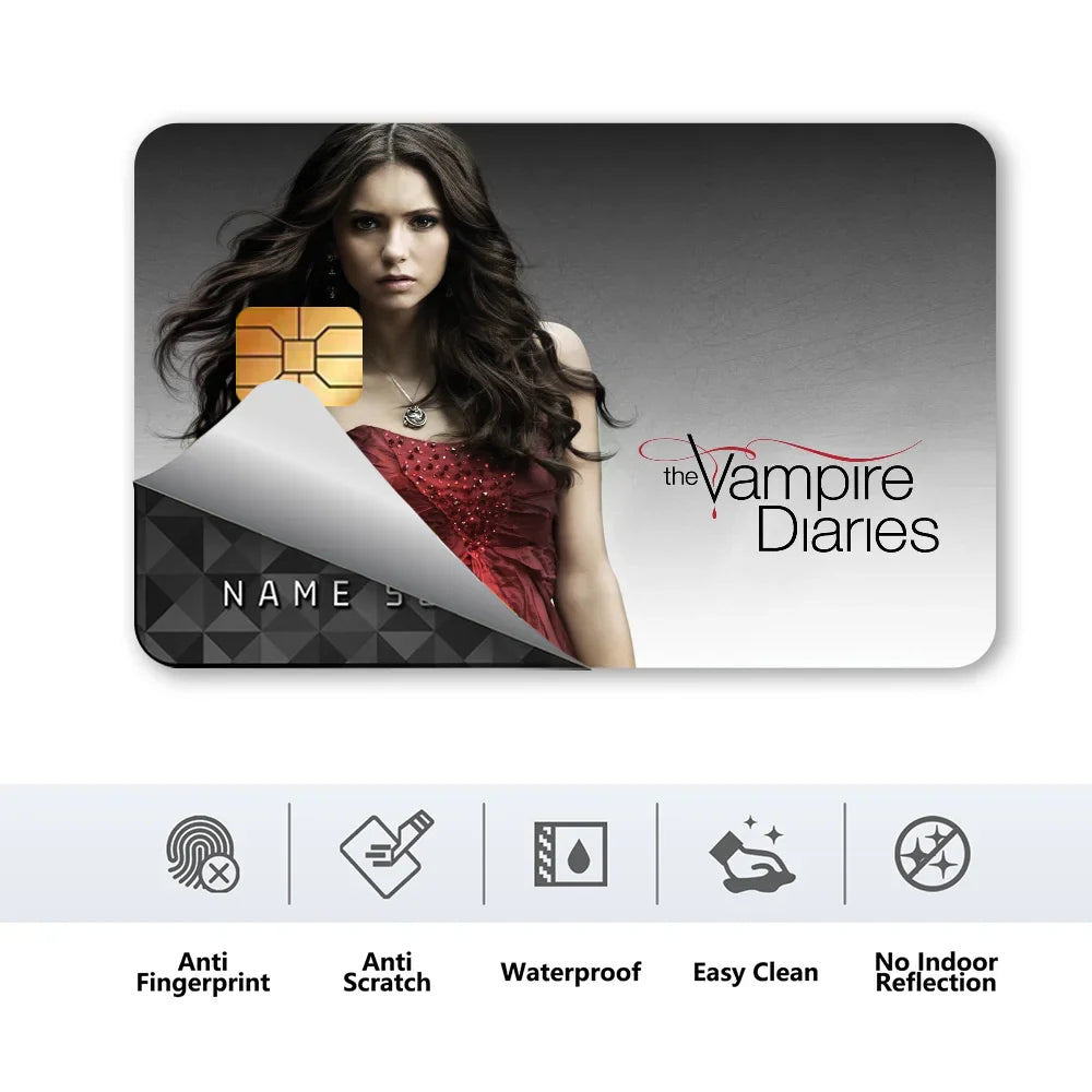 Vampire Diaries Anime Credit Card Skin Sticker Cover