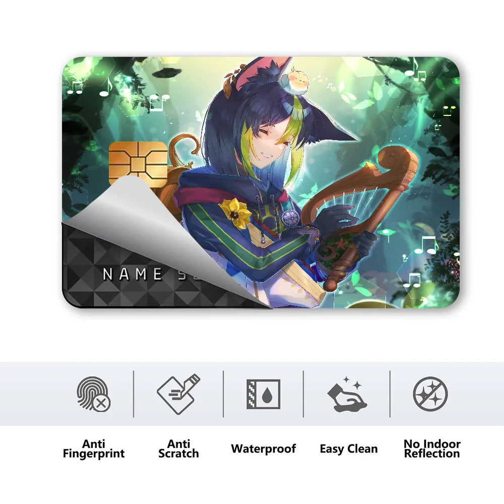 Tighnari Genshin Impact Credit Card Sticker Waterproof