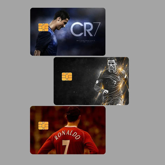 CR7 Ronaldo Anime Bear Card Sticker Case