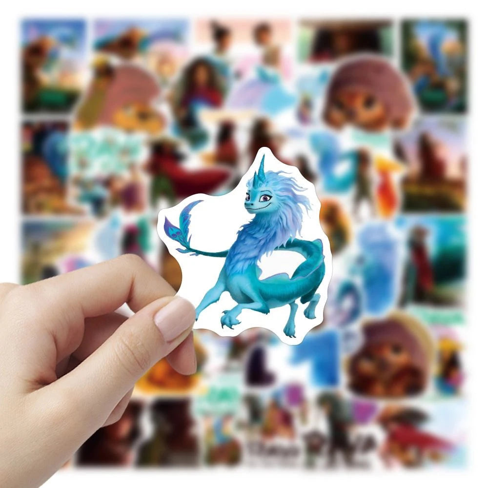 10/30/50pcs Disney Cartoon Raya and The Last Dragon Anime Stickers Decals Laptop Phone Skateboard Car Waterproof Sticker Kid Toy