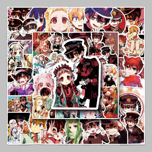Toilet-bound Hanako-kun Graffiti Stickers Pack - 50pcs for Helmet, Desktop, Wall Decoration, DIY