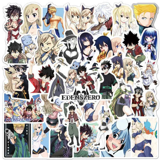 50pcs EDENS ZERO Stickers for Laptop, Phone, Car, Scooter, Water Bottle, Suitcase, Stationery, Refrigerator