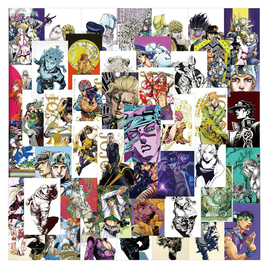 75Pcs JoJo Anime Stickers: Jotaro, Josuke, Buccellati