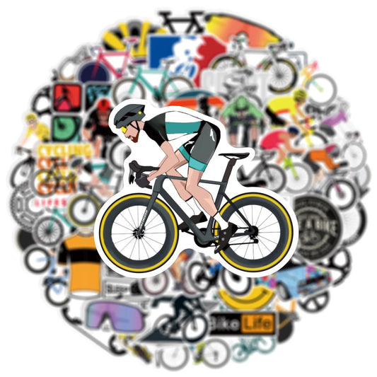 10/50pcs Cool Mountain Bike Stickers Outdoor MTB Bicycle Waterproof Decals for Guitar Helmet Car Cartoon PVC Kids Sticker Toys