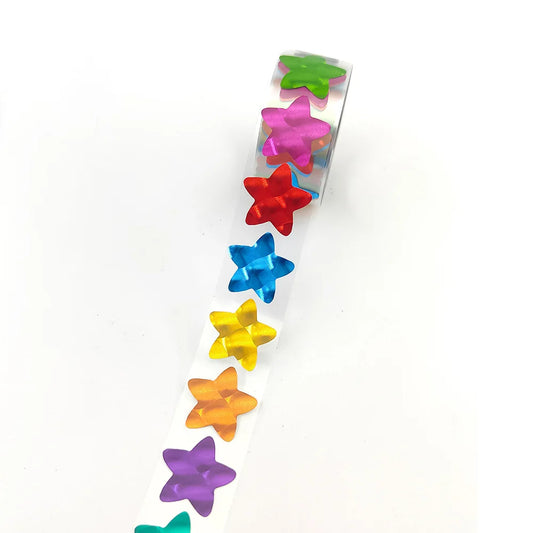 300Pcs Laser Gold Foil Star Stickers 2CM Self-adhesive Reward Chart Labels
