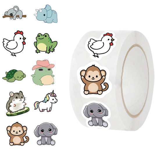 Animal Thank You Stickers 100-500pcs Scrapbooking Supplies