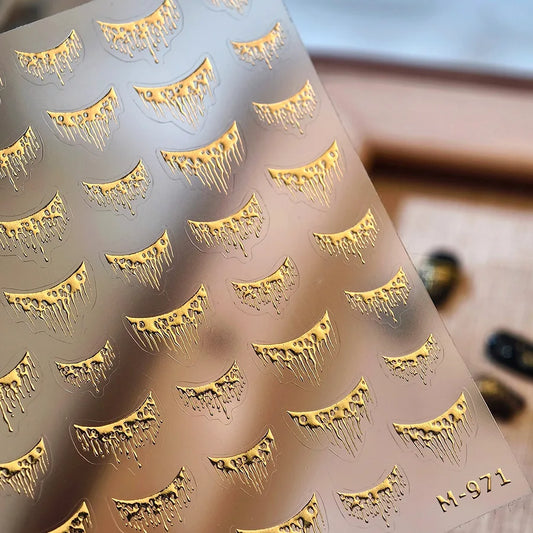 Bronze Arc Lava Nail Art Stickers Wholesale