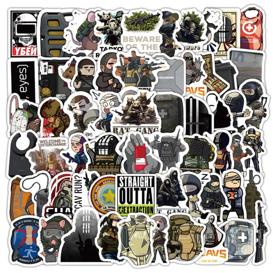 Escape From Tarkov Stickers Pack - Laptop, Phone, Car, Scooter, Water Bottle, Fridge Decor