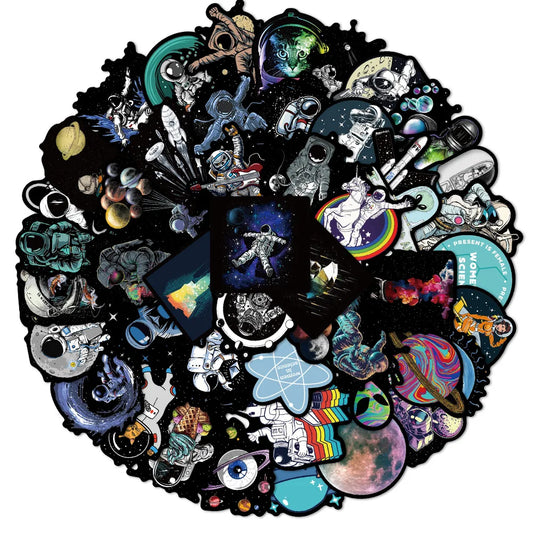 Astronaut Stickers Pack: Space Decals for Kids & Laptops