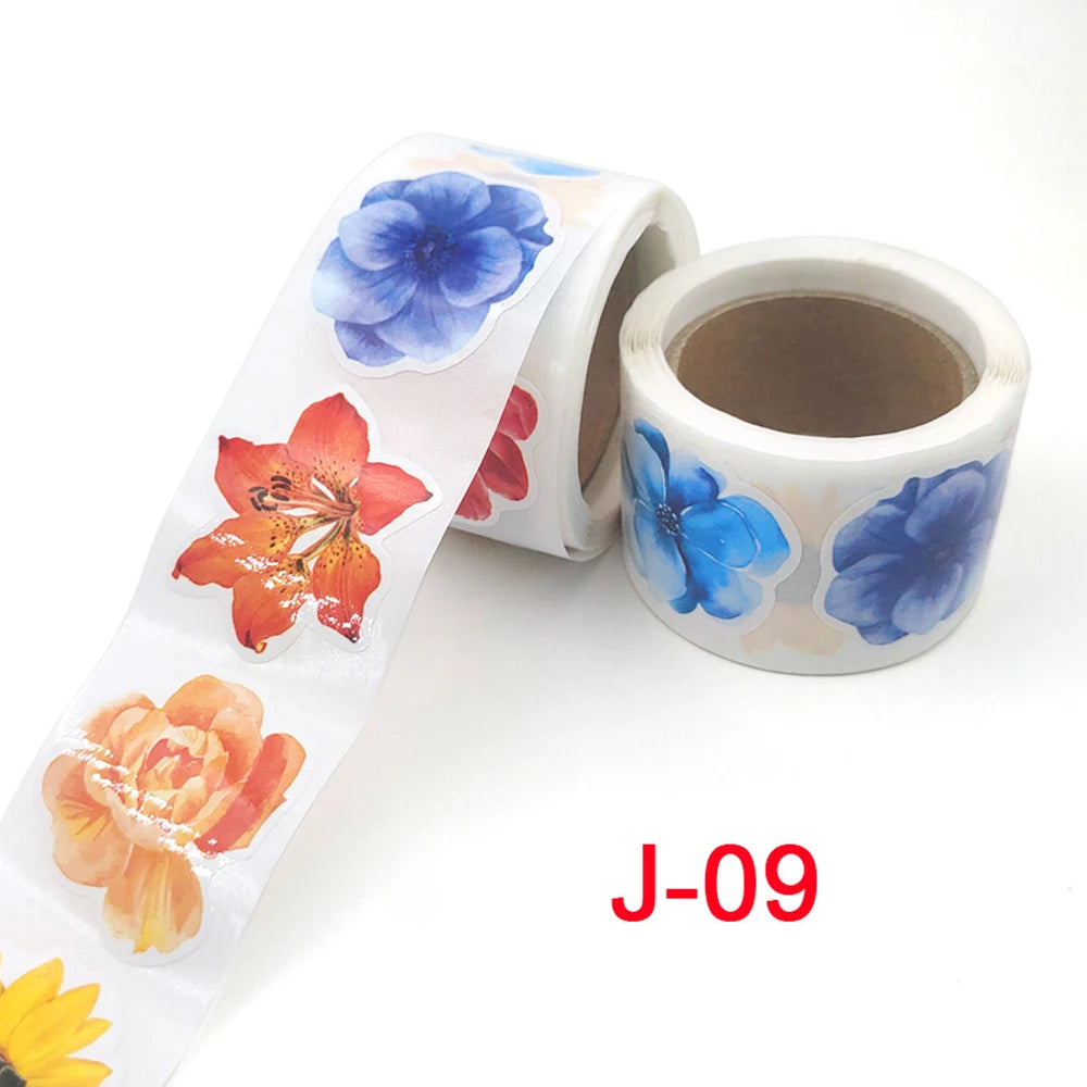 150pcs/roll Flower Stickers Laptop Guitar Skateboard Sticker Kid DIY Graffiti Waterproof Stickers Toy Stationery Stickers