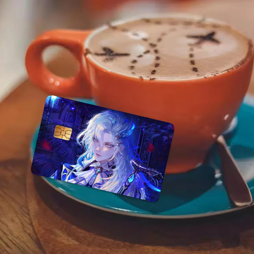 Neuvillette Genshin Impact Credit Card Sticker Waterproof